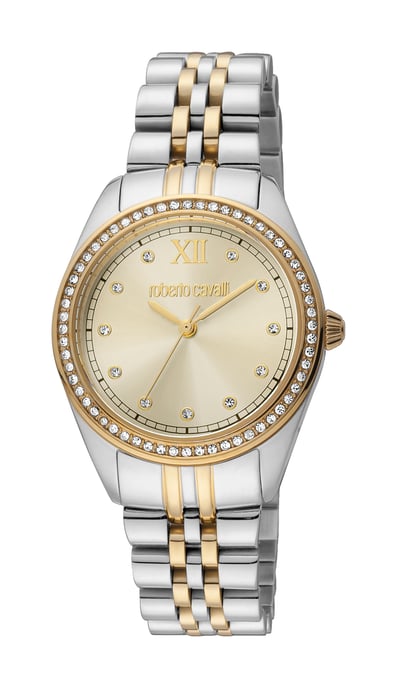 RC5L036M0085 Roberto Cavalli Women Quartz Stainless Steel Champagne 5 ATM 31 mm - Image 1