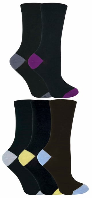 Sock Snob® - Damstrumpor med mjuk topp i bomull i multipack - Image 2