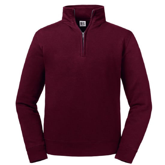 Russell Heren Authentieke Kwartier Ritssweatshirt (Bourgondië) - Image 1