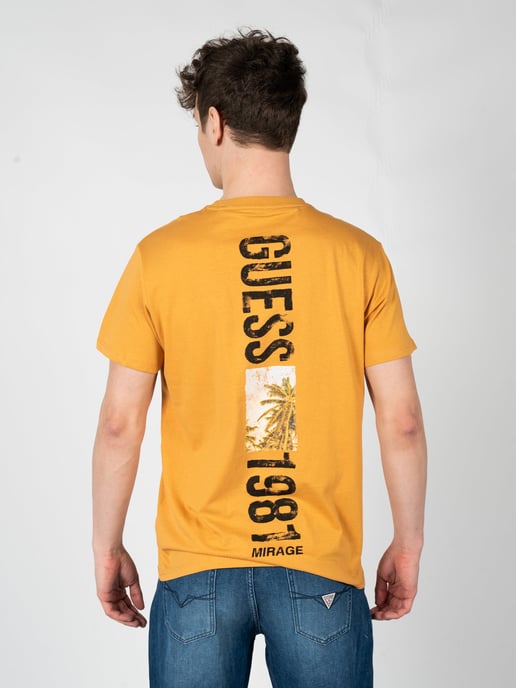 Guess T-Shirt Mirage Men's Orange - Image 4