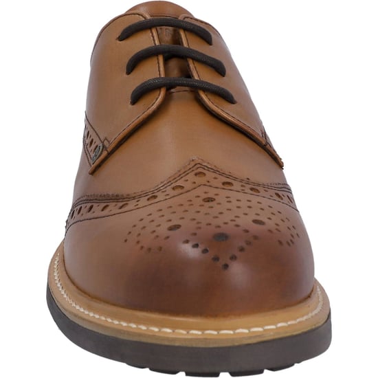 Hunter Cawdor Leer Heren Tan Brogues Schoenen - Image 3