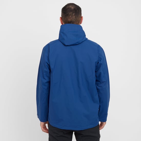 Berghaus Men's Stormcloud Waterproof Jacket with Adjustable Hood and Drawcord Hem, Breathable, Lightweight & Durable Technical Raincoat, Blue