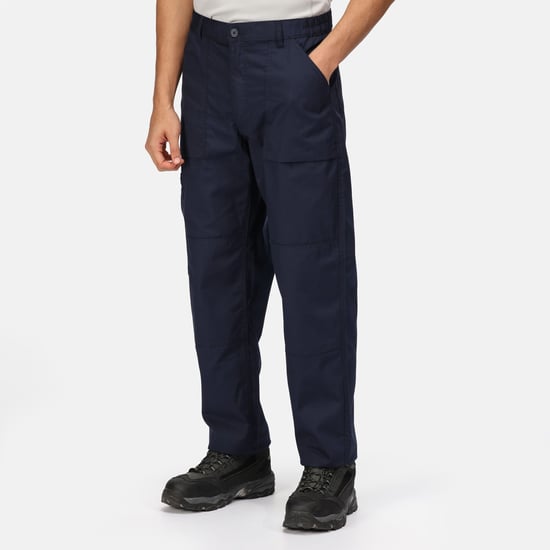 Regatta Mens Workwear Action Trouser (Water Repellent) (Navy) - Image 2