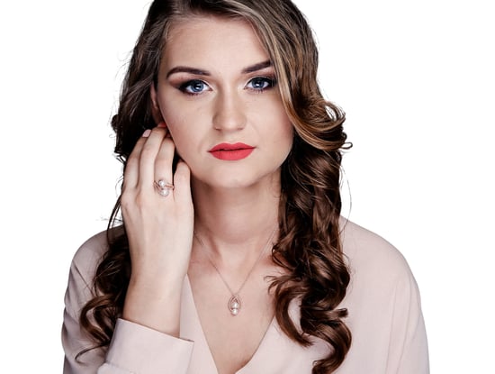 Orphelia Women's 925 Sterling Silver Chain with Pendant - Rose ZH-6033/1 - Image 3