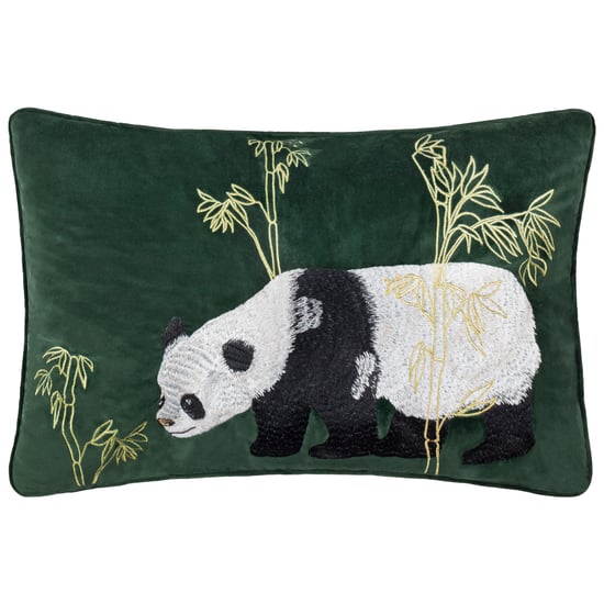 Paoletti Chuan Tranquil Panda Velvet Cushion Cover - Image 1