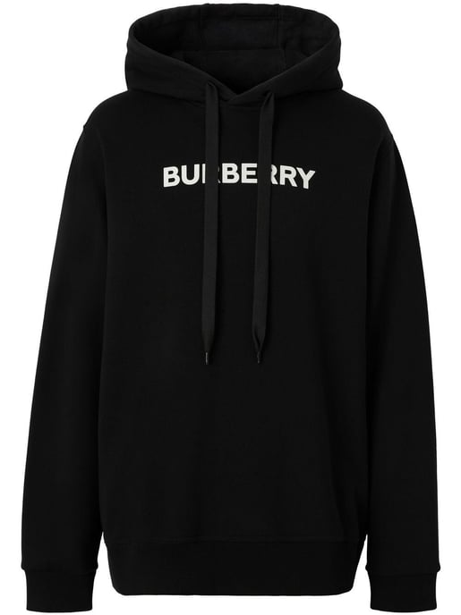 Burberry Ansdel Logo print Hoodie in Black - Image 1