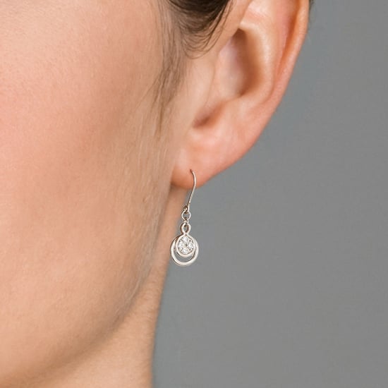 Orphelia Dames 925 Sterling Zilveren Oorhangers - Zilver ZO-5119 - Image 4
