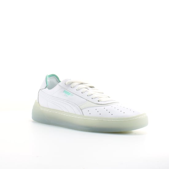 Puma Clai-O Diamond Supply White Leather Mens Lace Up Trainers 369399 01