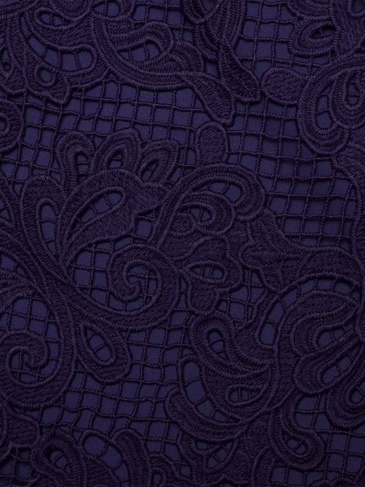 Self Portrait Girls Lace Mini Dress in Navy