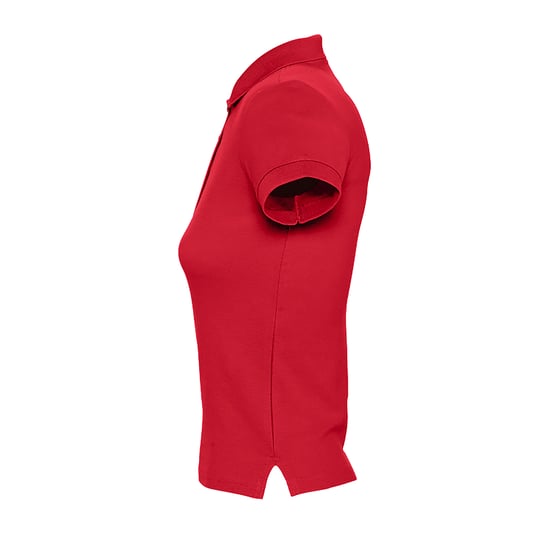 SOLS Vrouwen/dames Mensen Pique Korte Mouw Katoenen Poloshirt (Rood) - Image 4