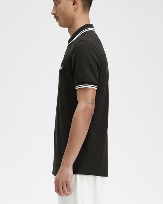 Fred Perry Mens Twin Tipped Signature Polo Shirt NOS