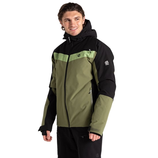 Dare 2B Heren Eagle II Ski jas (Zwart/Levendgroen) - Image 4