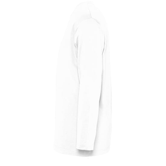 SOLS Mens Monarch Long Sleeve T-Shirt (White) - Image 3