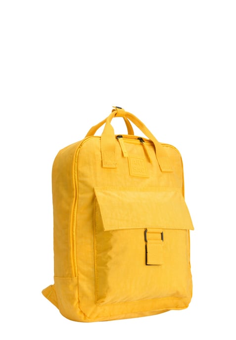 Zip Top Squared Front Pocketed Backpack