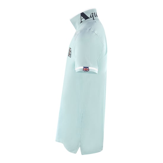 Aquascutum London Union Jack Light Blue Polo Shirt - Image 3
