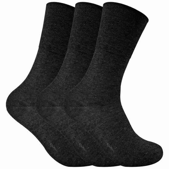3-pack icke elastiska termiska diabetessockor för damer för dålig blodcirkulation - Image 1