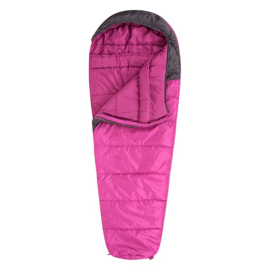 Mountain Warehouse Unisex Adult Summit 250 Right Zip Winter Mummy Sleeping Bag (Fuchsia)