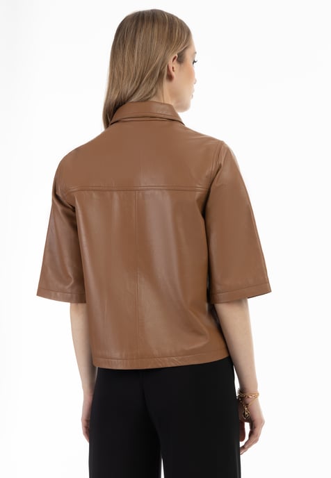 faina leather shirt