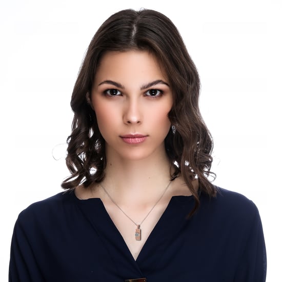 Orphelia Women's 925 Sterling Silver Chain with Pendant - Silver/Rose ZH-7283