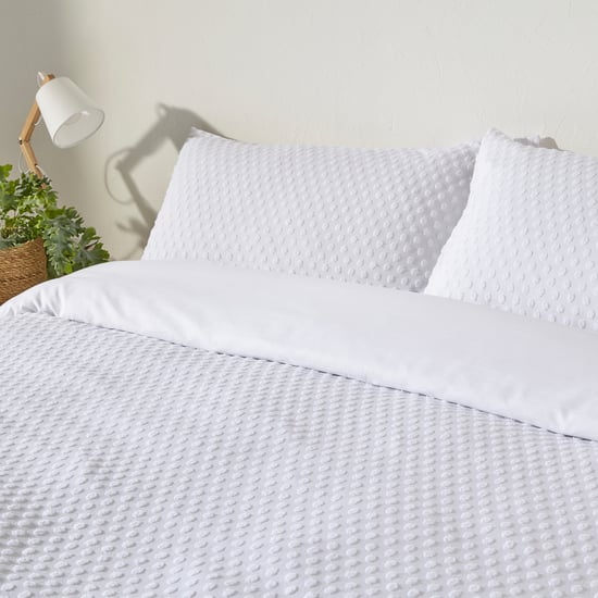 Fluffy Polka Dot Tuft Duvet Cover Set - Image 2