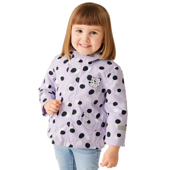 Regatta Barn/Kids Shyla The Leopard Vattentät jacka (Lila frost) - Image 3