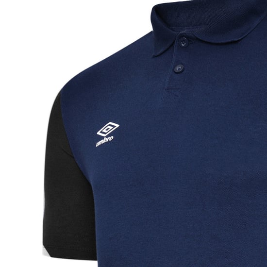 Umbro Mens Total Training Polo Shirt (Navy/Dark Navy/White)