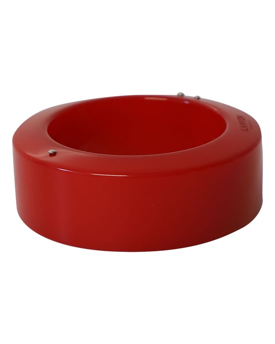 Lanvin Plexiglass Bangle Bracelet in Red Plastic - Image 4