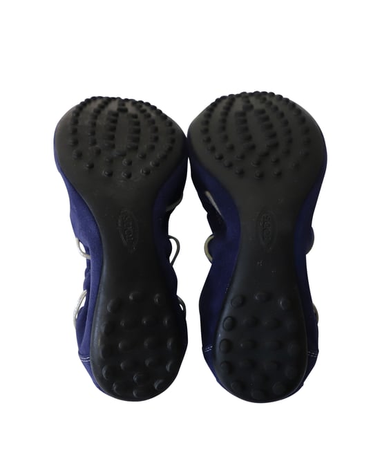 Tod's Scrunch Ballet Flats in Royal Blue Suede - Image 6