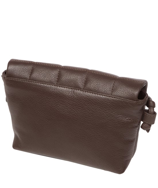 'Zoey' Hot Fudge Nappa Leather Cross Body Bag