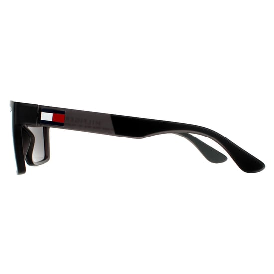 Tommy Hilfiger Rectangle Mens Matte Grey Grey Polarized Sunglasses - Image 3