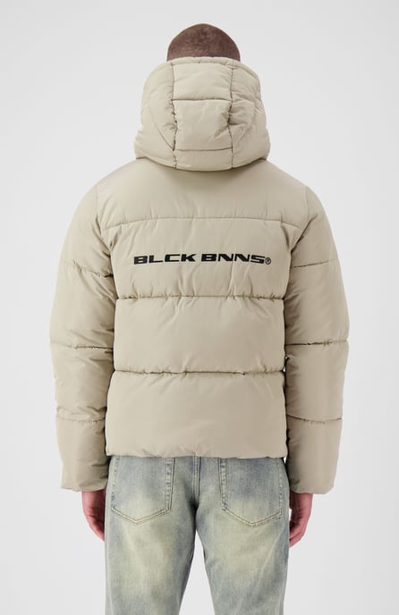 Black Bananas Block Puffer Jacket, Sand