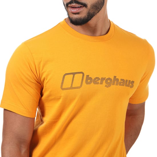 Men's Berghaus Modern Logo T-Shirt in Yellow