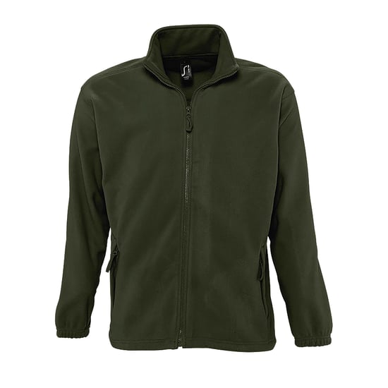 SOLS Mens North Full Zip Outdoor Fleece Jacket (Army) - Image 1
