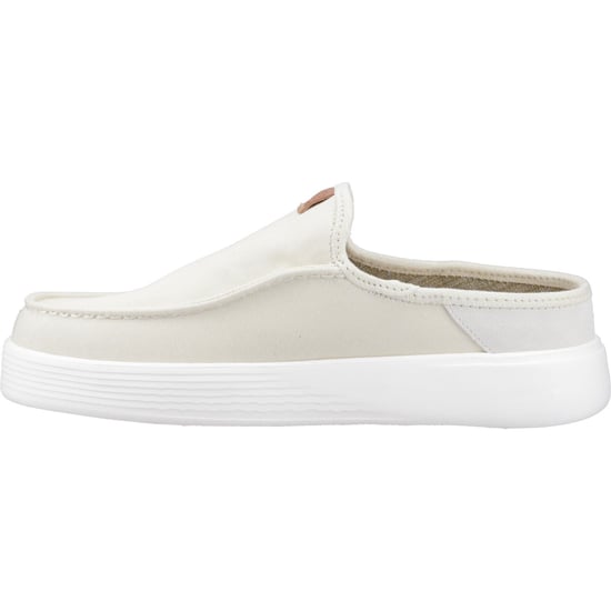 HEYDUDE Austin Workwear Läder Herrar Nästan Vita Tofflor - Image 4