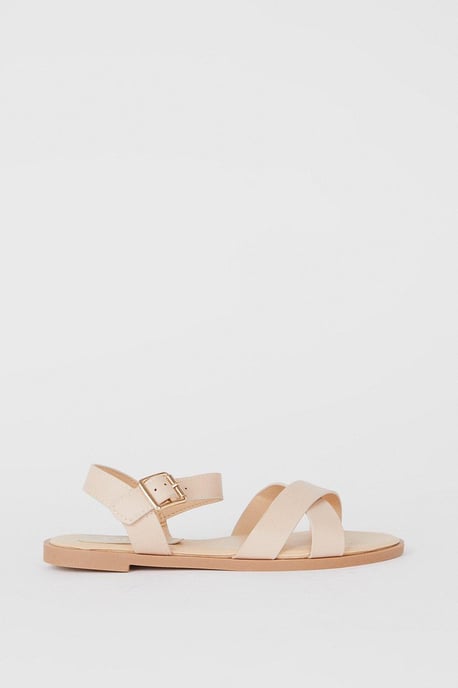 Wide Fit Florence Cross Strap Flat Sandals - Image 2