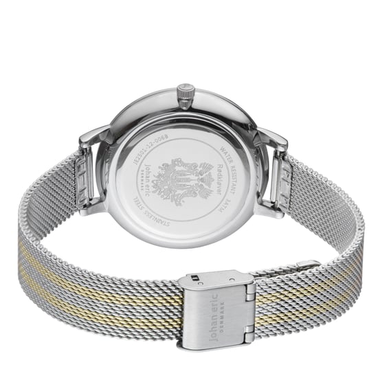 Johan eric: knoppsvane sswatch with photo dial and ss/gold mesh strap