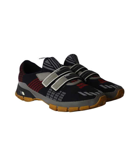 Prada Cross Section Sneakers in Multicolor Knit - Image 3
