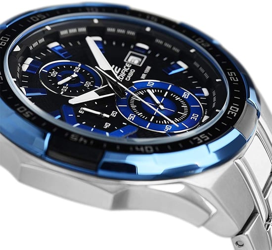 Casio Edifice Men's Silver Watch EFR-539D-1A2VUEF
