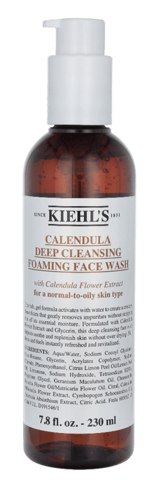 Kiehl's Calendula Deep Cleansing Foaming Face Wash 230ml. - Image 1