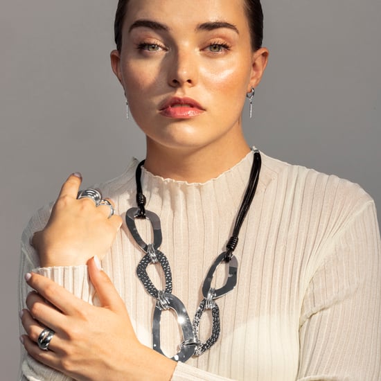 Necklace Luxenter Utbe rhodium finish