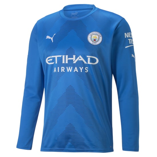 PUMA Mens Manchester City F.C. Football Goalkeeper Long Sleeve Replica Jersey