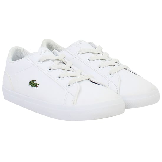 Lacoste Lerond BL 21 1 CUI Kids White Trainers - Image 3