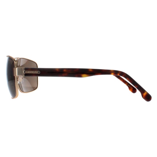 Carrera Rectangle Mens Gold with Havana Bronze Polarized Carrera 8063/S