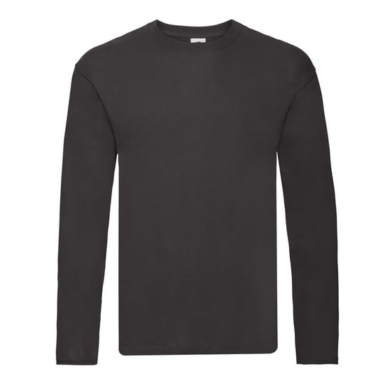 Fruit of the Loom Heren R T-Shirt met lange mouwen (Zwart) - Image 1