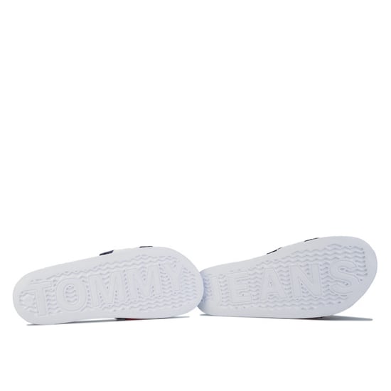 Women's Tommy Hilfiger Colour-Blocked Corduroy Slde Sandals in White