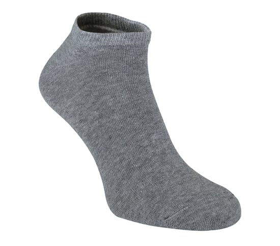 Sock Snob - 12 par Multipack Quarter Trainer-strumpor för barn - Grå - Image 2