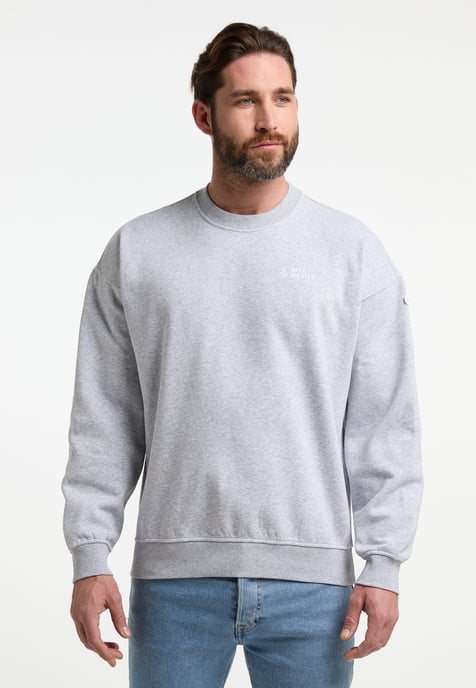 Dreimaster Sweatshirt Heren licht grijs melange - Image 2