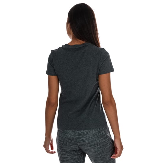 Women's adidas Essentials Linear Slim T-Shirt in Charcoal Marl