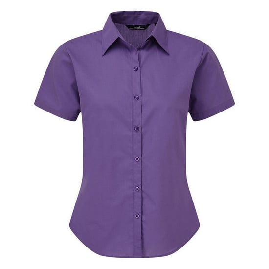 Premier Popeline blouse met korte mouwen / Gewoon werkoverhemd (Paars) - Image 1