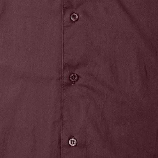 Russell Collection Mens Long Sleeve Easy Care Fitted Shirt (Port) - Image 3